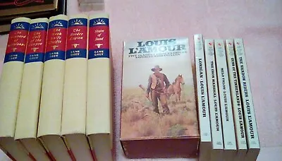 Zane Grey 5 Books Louis L'Amour Box Set Stairs Of Sand Shadow Riders • $45