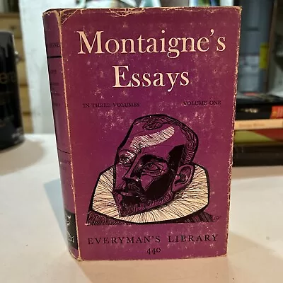 1965 Montaigne’s Essays Vol. 1 Everyman’s Library • $16.25