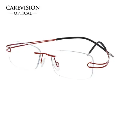 $24.65 • Buy Women  β-Titanium Rimless Reading Glasses UV400 Coating Lens Reader +0.00 ~+5.00