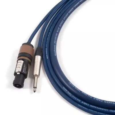 Van Damme Speakon To 1/4  Mono Jack Loud Speaker Cable. 2 Pole Neutrik Speakon • $49.24