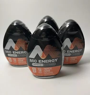 4 Mio Energy Tropical Fusion Liquid Water Enhancer Caffeine  Keto Bb 7/24 • $14.99