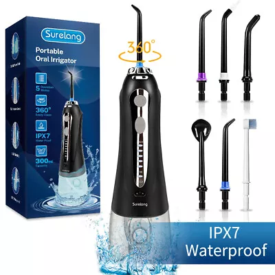 £37.49 • Buy Waterpik Cordless Water Flosser Dental Oral Irrigator Teeth Cleaner 8 Jet Tips