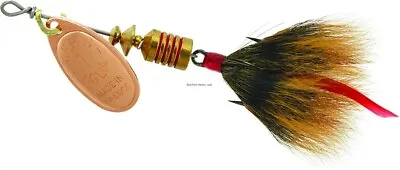 Mepps Aglia In-Line Spinner 1/8 Oz Dressed Hook Gold Blade/Brown Tail B1ST G-BR • $9