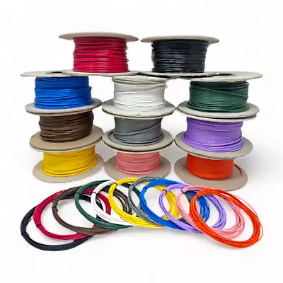 12v Single Core Cable Stranded 24v Thin Wall Wire All AMP Ratings All Colours • £5.49