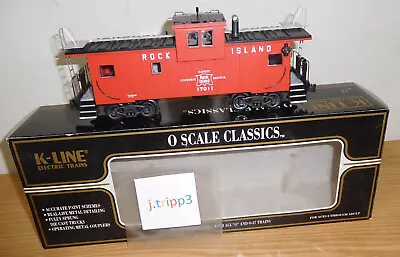 K-line K613-1391 Rock Island Extended Vision Caboose Train O Scale Smoking 17011 • $74.95