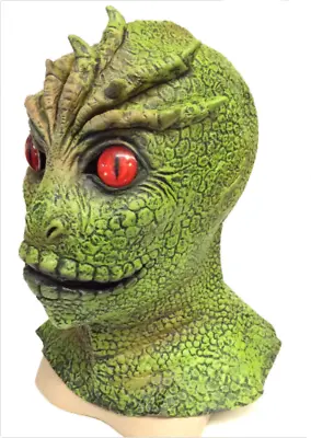 V - The Visitors Mask Alien Martian Monster Reptile Lizard Man Halloween Costume • $48.29
