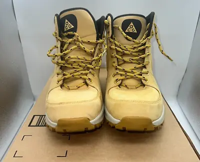 Nike Manoa Boots In Wheat Tan Camel Goadome ACG Winter Nubuck Men's Size 10 US • $75