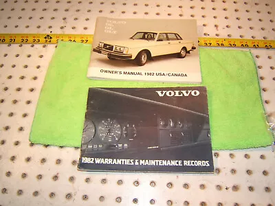 Genuine Volvo 1982 240 DL GL GLT Owners Genuine OEM 1 Set Of 2 Manuals Only • $61