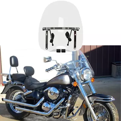 Large Windshield 18 X16  For 2006-2010 Kawasaki VN 2000F Vulcan 2000 Classic • $69.18