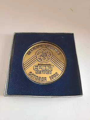 Rare Original Walt Disney World Epcot Center Official Opening Oct 1982 Medallion • $250