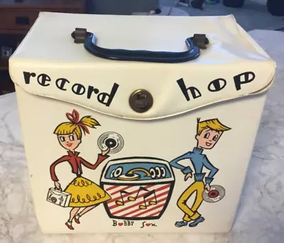 1950s Vintage 45 RPM Record Hop Carrying Case Bobbi Sox • $34.12