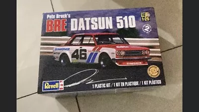 BRE Datsun 510 Number 46 ( Pete Brock Signed  ) Revell Model Kit Car 1:25 Scale • $550