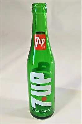 7 Up Bottle 10 Oz Soda Pop Green Vintage • $2.70