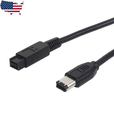 5Ft 9-Pin To 6-Pin FireWire 800/400 Cable IEEE-1394b (3 Feet) IE9496-3 • $8.98