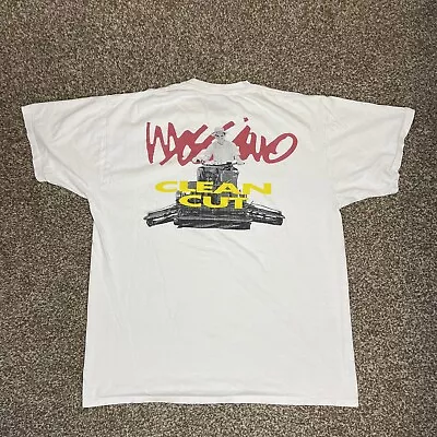 VTG Mossimo T Shirt Mens Large White Clean Cut 90s Baggy Y2K Graphic Surf Skate • $89.99