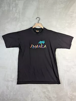 Vintage Jamaica T Shirt Mens XL Colorful Travel Single Stitch Embroidered • $7.97