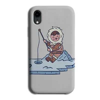 Eskimo Ice Fishing Phone Case Cover Artic Eskimos Cartoon Fisherman Picture J346 • £14.95