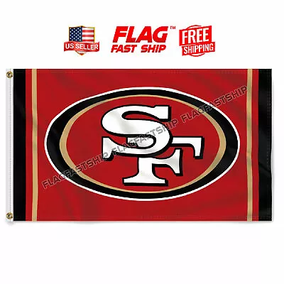 San Francisco 49ers 3x5 Flag Banner NFL Logo FAST FREE Shipping US SELLER • $12.98