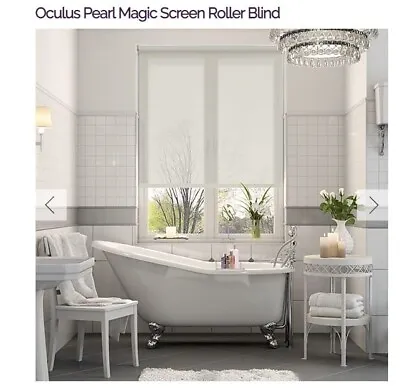 £45 • Buy Oculus Pearl White Magic Screen  Blind 120cm Width X 233cm Drop (recess Fitting)