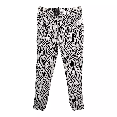 Maternity Sleep Pants Womens SMALL S Zebra Print Soft Stretchy Jaclyn 32x27 • £10.45