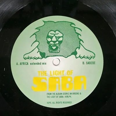 The Light Of Saba ‎africa Sabebe 12inch 45rpm Honest Jon's 2003 Hjp6 Vinyl • $29.99