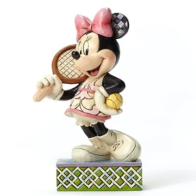 Jim Shore Disney MINNIE MOUSE TENNIS PLAYER 2016 Sculpture Figurine New In Box • $59.99