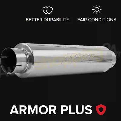 MBRP M1004S Armor Plus Universal Round Steel Muffler • $219.99