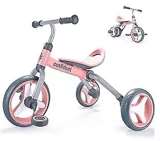  3 In 1 Tricycle For Toddler Age 2-5 Folding Toddler Bike& Toddler Pink-mz • $102.77