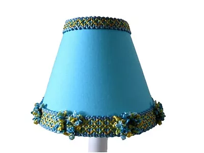 Fun Aqua Blue Chandelier Shade 5  Mini Lamp Sconce Shade / Teen • $5