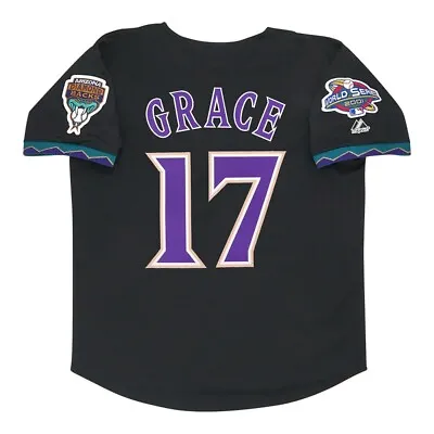 Mark Grace Arizona Diamondbacks 2001 World Series Men's Alt Black Jersey • $159.99