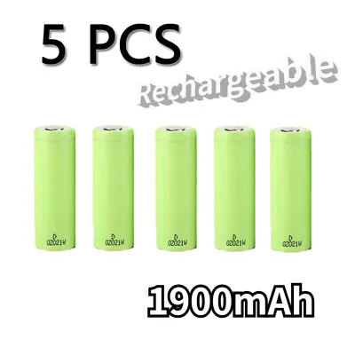 5x 1900mAh Rechargeable Battery For Panasonic Camera Flashlight NCR18500A 18500 • £63.54