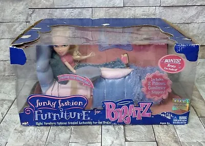 VTG MGA Funky Fashion Furniture For Bratz Beauty Bed W/ Bonus Doll READ DETAILS  • $270