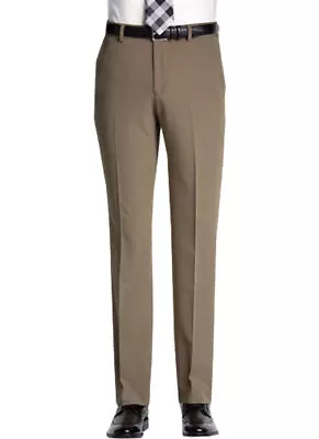 Men's Premium Slim Fit Dress Pants Slacks Flat Front Multiple Colors • $34.64