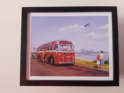 Malcolm Root Print 'Blackwells Bus' Clacton On Sea  FRAMED • £21