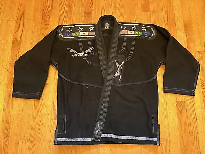 Proma Competition BJJ GI Black A3 Jacket Only Heavyweight Cotton Jujitsu USA • $59.99