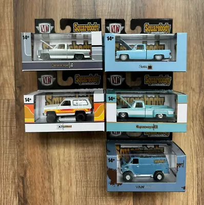 M2 Machines Squarebody 2024 Syndicate Series - Set Of 5 Trucks With Sleeve NEW!! • $79