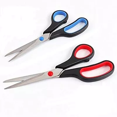 7.5 Inch Stainless Steel Ultra Sharp Comfortable Soft Grip Scissors.All Purpose • £3.50