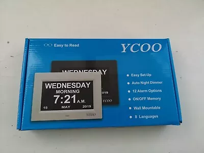 YCOO 7 Inch Digital Day Calendar Clock For Memory Loss Dementia And The Elderly • £23.36