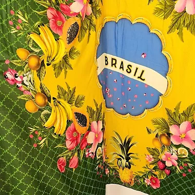 Munny Brasil Large Wall Hanging Colorful Decorative Floral Fruit Tapestry 58x56 • £30.40