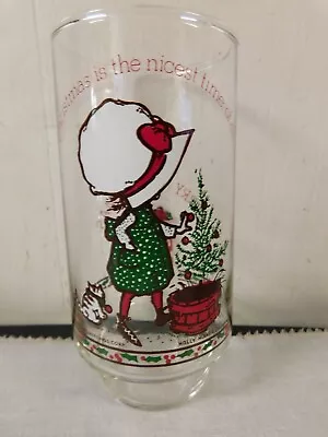 American Greetings Holly Hobbie & Swan The Cat Christmas Scene Coca Cola Glass • $8.09