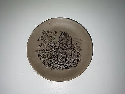 £4 • Buy Poole Pottery Stoneware Collector Plate-cat By Barbara Linley Adams 