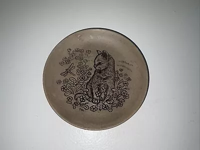 £4 • Buy Poole Pottery Stoneware Collector Plate-cat By Barbara Linley Adams 