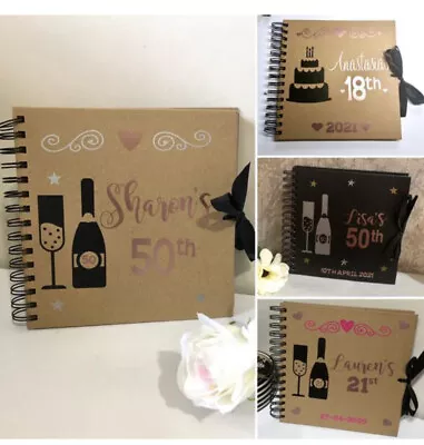 Wedding Guest Book.Personalised  Birthday Book 21st Birthday Gift 30th Birthday • £16