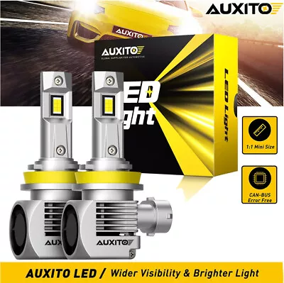 AUXITO H8 H11 H9 LED Headlight Bulb Light Globes Kit High/Low Beam 60W 6000K • $54.39