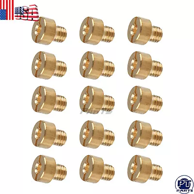 15 PCS Carb Main Jets Fits Mikuni N100/604 26mm 28mm VM22 VM24 VM26 VM30 88-150 • $7.91