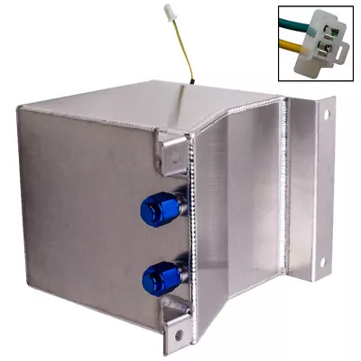 2.5 Gallon Aluminum Racing/Drift Fuel Cell Tank Can & Level Sender Sliver  10AN • $95.39