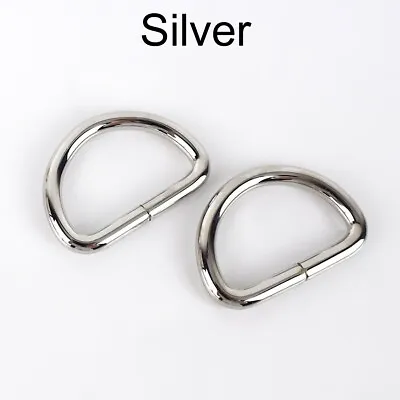 Metal D Ring Buckle Bag Strap Buckles DIY Luggage Hook Bag Hardware Accessories • $8.99