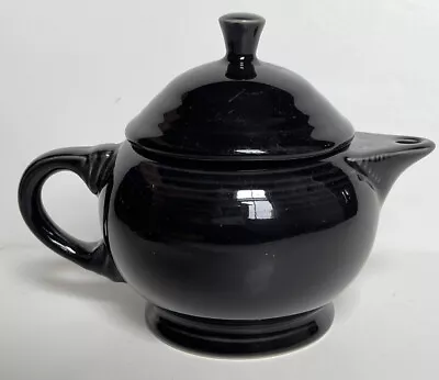 Vintage Fiesta Handled Teapot In Original Black Glaze New • $50