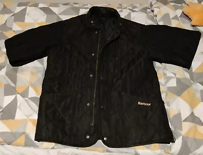 Barbour Black Chelsea Sport Quilted Jacket Medium • £5.50