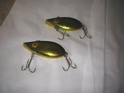 TWO (2) Storm Pre Rapala TEXAS SHAD Metallic Gold & Black Rattle Crankbaits • $19.99